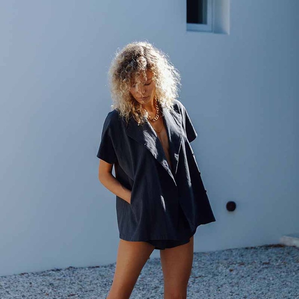 NWT Nimu Shorts and shirt in Charcoal